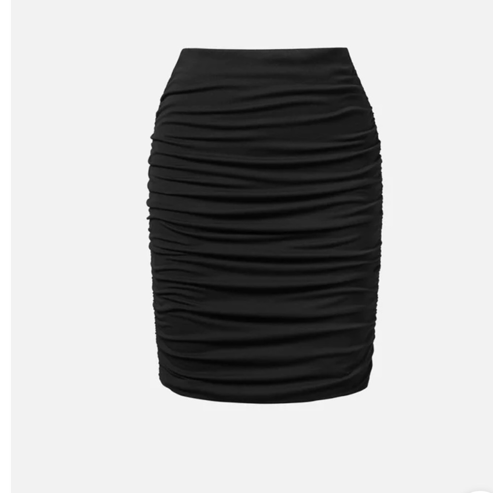 OGL Eco-SkinKiss® Ruched Sides Above-The-Knee Skirt